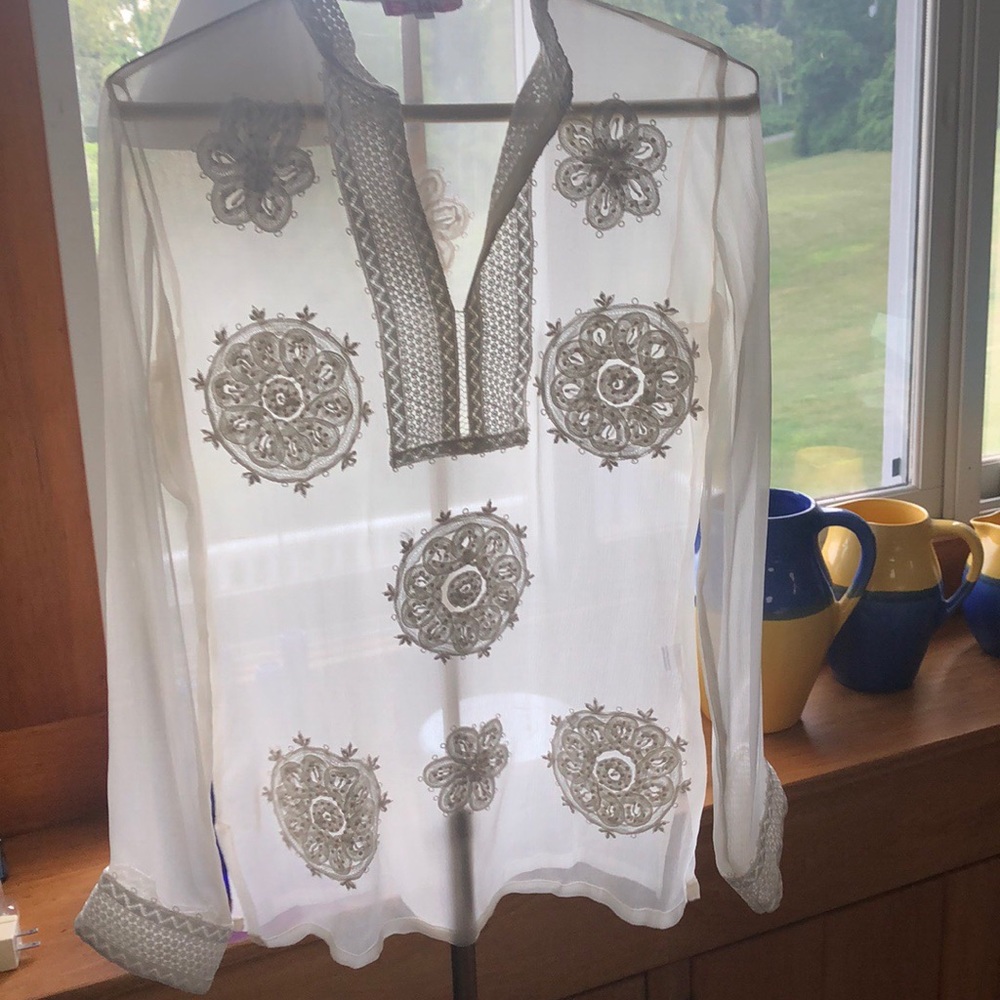 Beautiful embroidered tunic top